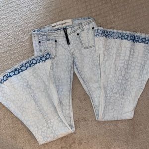 One Teaspoon printed bell bottoms